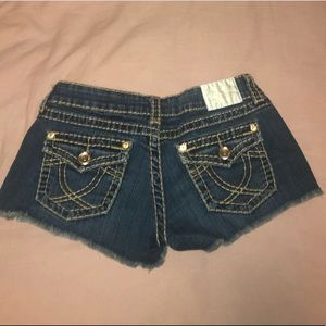 L.A idol bling denim shorts